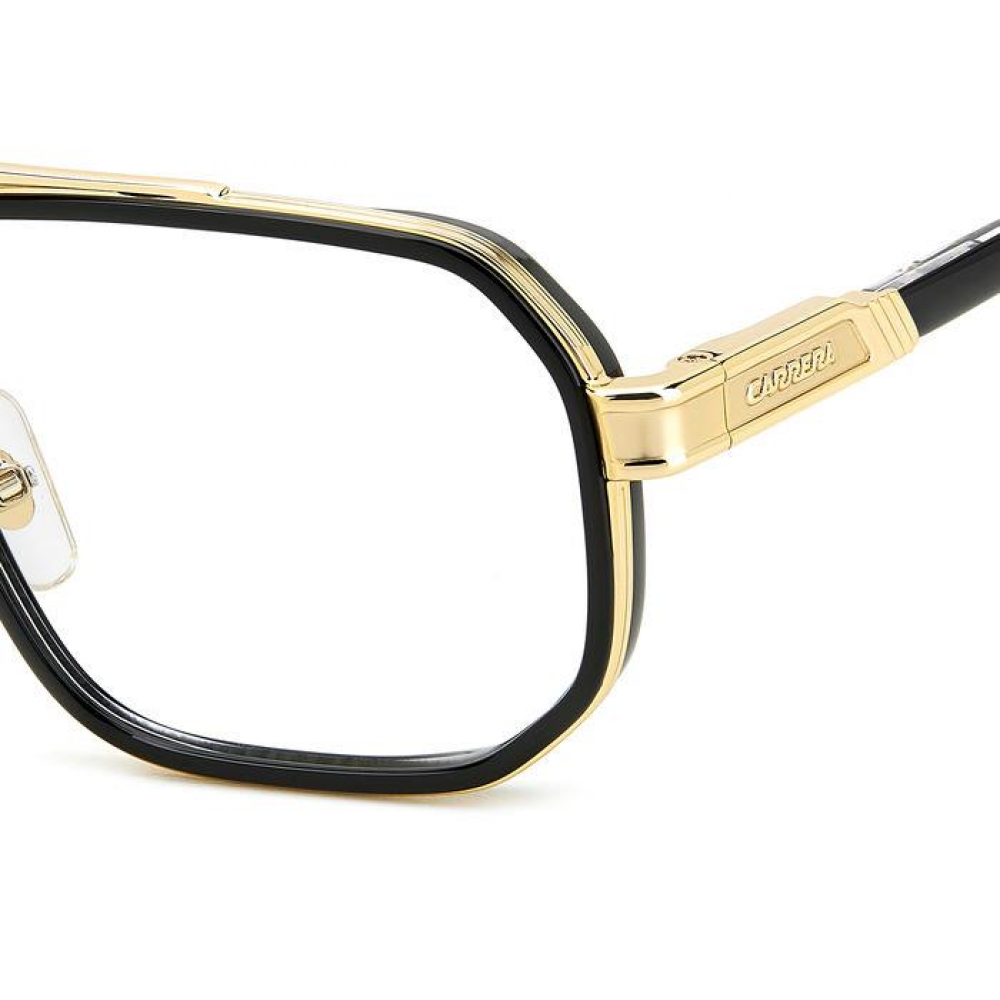 CARRERA Γυαλιά οράσεως πιλοτικά πολυγωνικά με μαύρο, χρυσό σκελετό 1137 Γυαλιά οράσεως