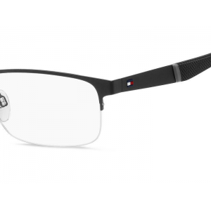 Tommy Hilfiger Αντρικά γυαλιά οράσεως μεταλλικά Μαύρα με ημι-πλαίσιο TH 2083 Γυαλιά οράσεως
