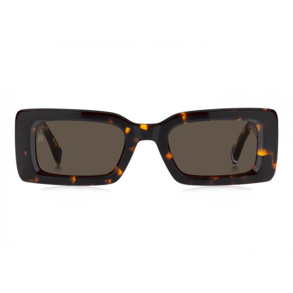 Tommy Hilfiger Unisex Γυαλιά ηλίου ορθογώνια Ταρταρούγα TH 2125/S Γυαλιά ηλίου