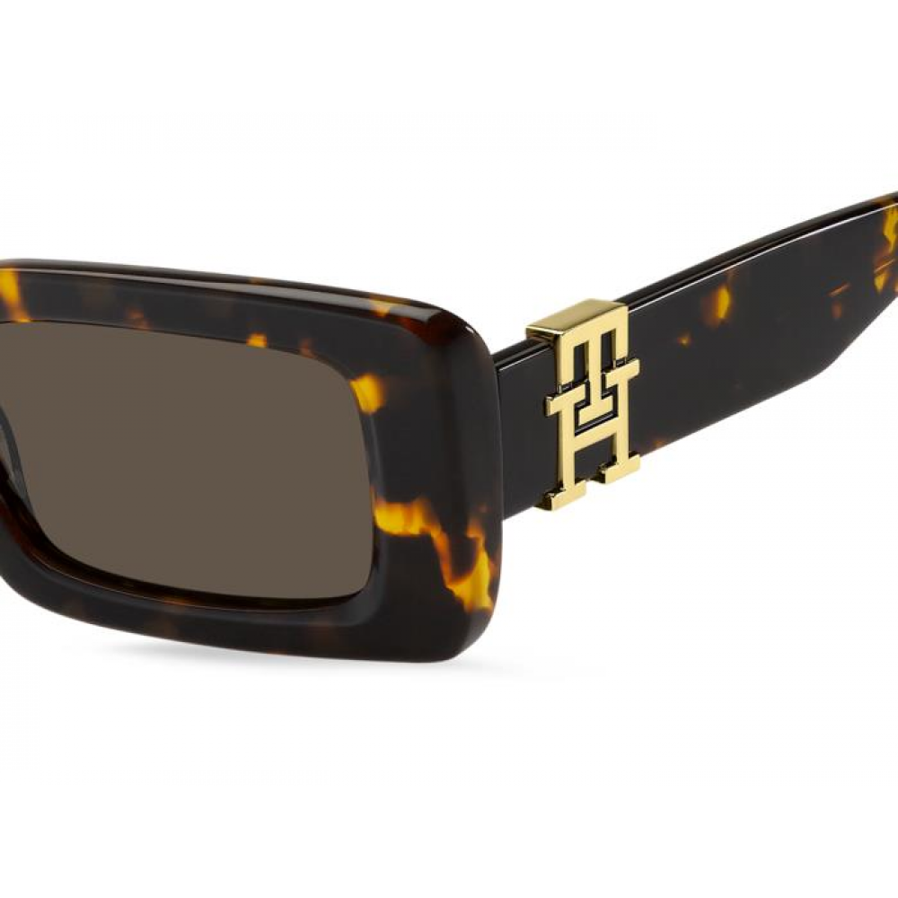 Tommy Hilfiger Unisex Γυαλιά ηλίου ορθογώνια Ταρταρούγα TH 2125/S Γυαλιά ηλίου