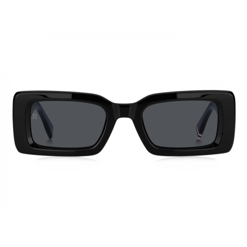 Tommy Hilfiger Unisex Γυαλιά ηλίου ορθογώνια μαύρα TH 2125/S Γυαλιά ηλίου