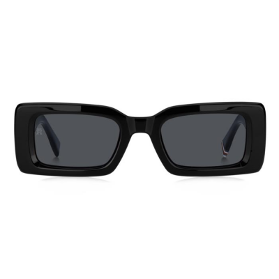 Tommy Hilfiger Unisex Γυαλιά ηλίου ορθογώνια μαύρα TH 2125/S